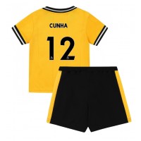 Maglie da calcio Wolves Matheus Cunha #12 Prima Maglia Bambino 2023-24 Manica Corta (+ Pantaloni corti)